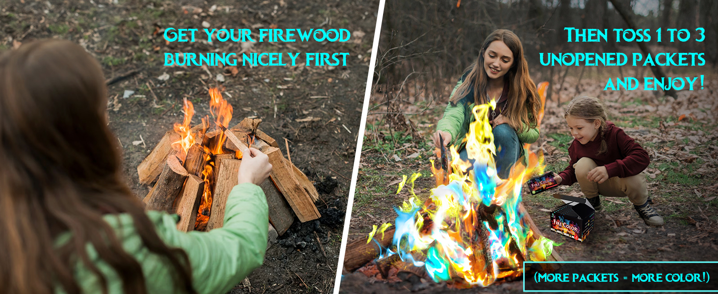 Fire Color Changing Packets