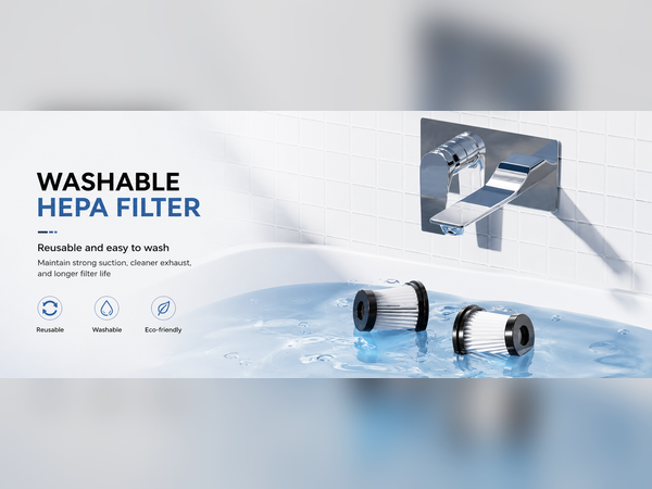 The filter can be repeatedly rinsed and reused.