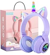 Unicorn Kids' Bluetooth Headphones,Foldable Wireless Headphones for Children with Cable and Micro...