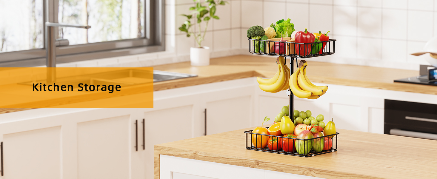 2 tier fruit basket