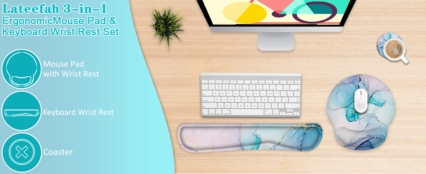 mouse pad with wrist rest