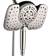 INAVAMZ Nickel 2.5GPM Shower Head with Handheld High Pressure: 10” Rainfall Shower Head &amp; HandHel...