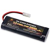 melasta 7.2 Volt 5000mAh High Capacity RC Battery, 10C Discharge Rate High Performance 6 Cell NiM...