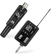 XTUGA PR260 Wireless Microphone Adapter, UHF XLR Transmitter &amp; Receiver | Wireless Convertor for ...
