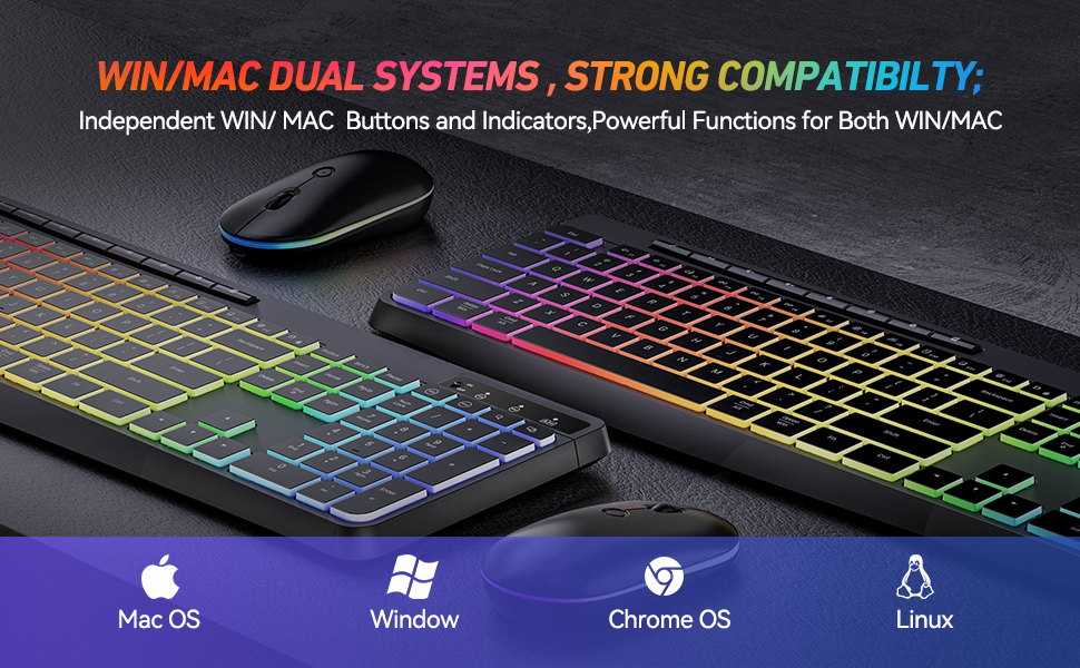 Win/MAC Dual Layout Strong Compatibility