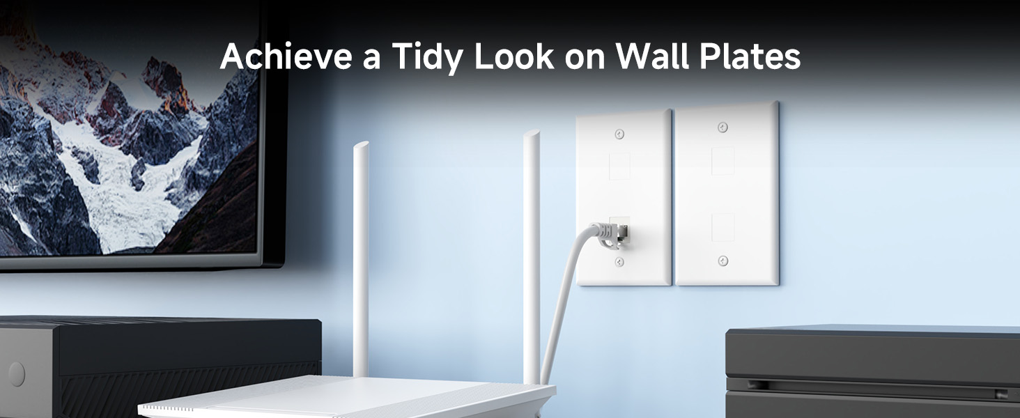 Blank keystone jack insert fits keystone wall plate or patch panel openings