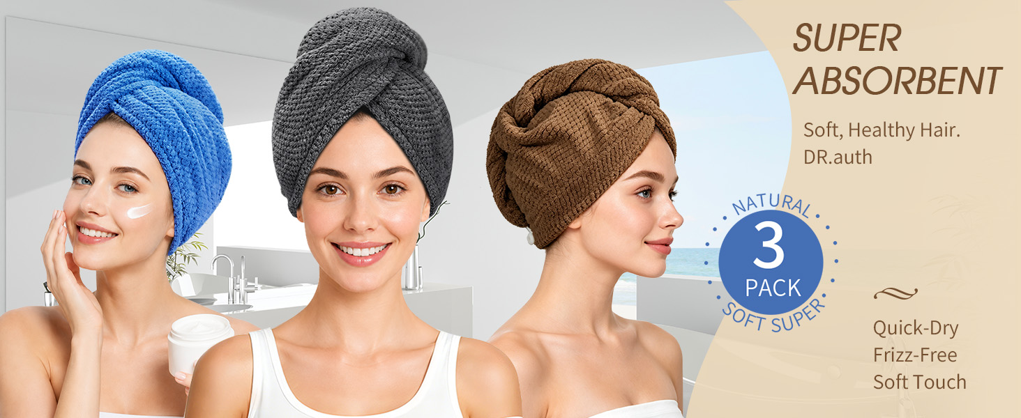 SUPER ABSORBENT Soft, Healthy Hair. DR.auth