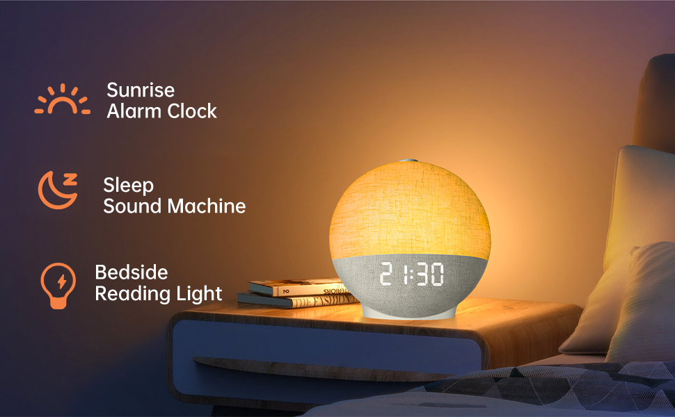 SUNRISE ALARM CLOCK FOR BEDROOM
