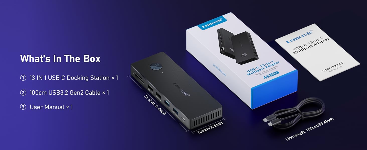 docking station with 2 hdmi ports