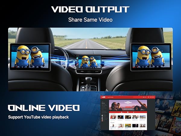 Double Din Car Stereo Bluetooth Wireless Carplay Android Auto-7 inch