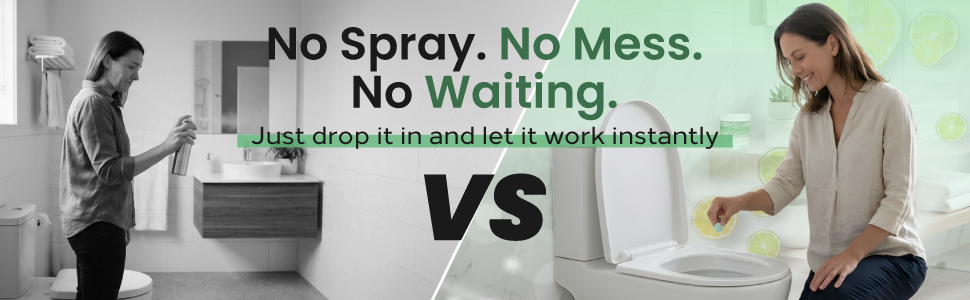 no spray, no mess