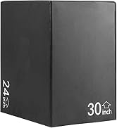 SPORFIT 3 in 1 Extra Firm Soft Plyo Box Foam Plyometric Box, 16” x 14” x 12” Heavy Duty High Dens...