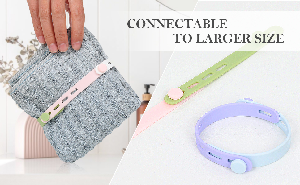 Splice Multiple Ties for Larger Size, Ideal for Bundling Towels, Thick Cables