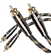 TODN RCA Cables Audiophile 3ft HiFi Stereo RCA Audio Cable for Car, Speaker | O-C-C Core, Dual Sh...