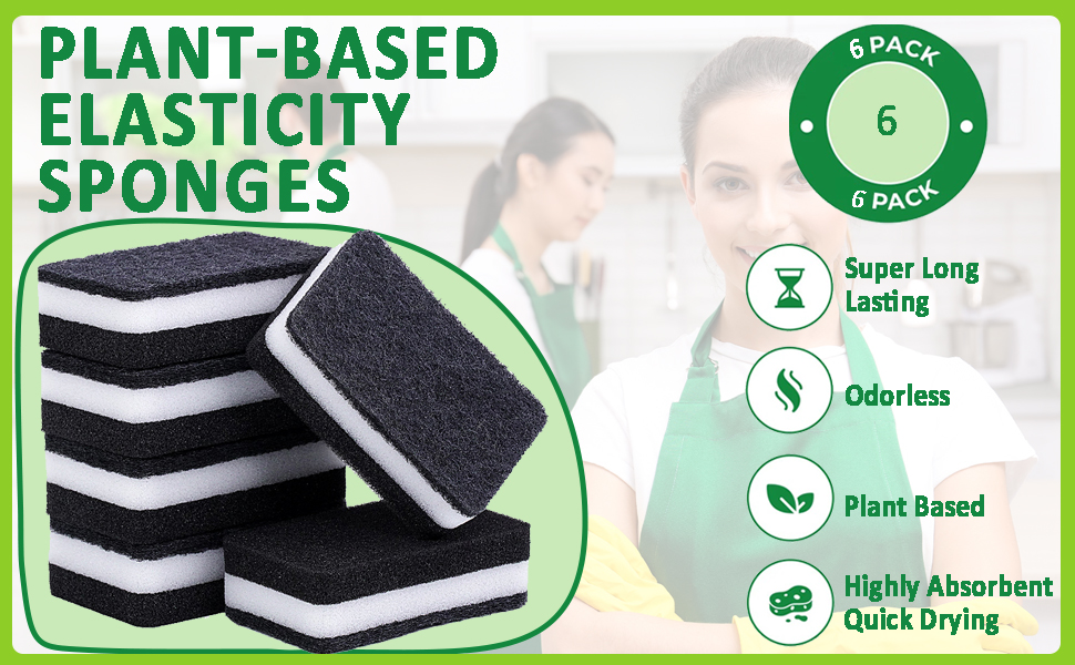 Taeku Premium Multifunction Cleaning Sponges for Kitche