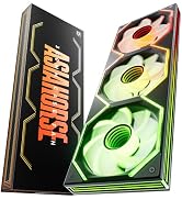 Asiahorse MatrixPro 360mm Integrated ARGB Case Fan, 3-Zone Controlled 3D Curved Infinite Mirror L...