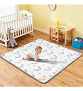 Baby Play Mats, 50’’ x 50’’ Soft Baby Floor Mats Thicker Foam Playmat for Babies Foldable Playpen...