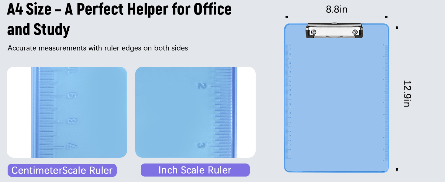 A4 Size with Ruler Edges