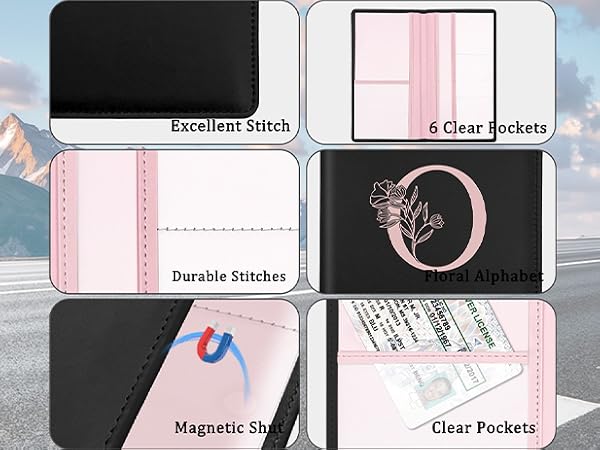 Letter Car Registration Holder