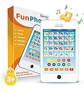 Kids Phone - Touch Learning Pad with 6 Games to Learn Letters, Numbers, Music &amp; Words, Learning T...