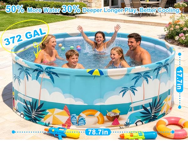 large foldable pool