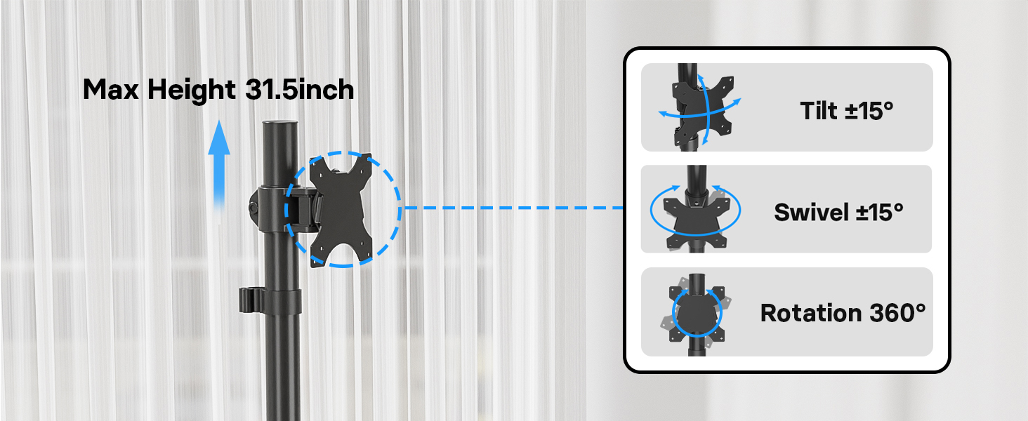 Triple Monitor Desk Mount