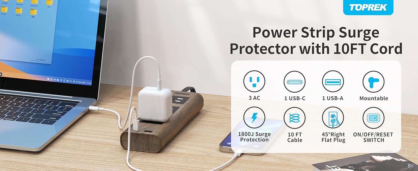 Power Strip Surge Protector