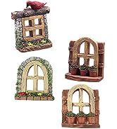 4pcs Micro Landscape Ornament Fairy Doors for Trees Outdoor Garden peeker Fish Tank Decoration DI...