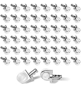 50 Pcs 1/5 Inch 5mm Metal Shelf Pegs with Silicone Suction Cups - Metal Shelf Pegs with Silicone ...