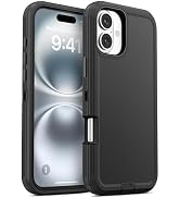 Jelanry Case for iPhone 16 Plus 5G 6.7-inch, Heavy Duty Rugged &amp; Dual-Layer Shockproof Dropproof ...