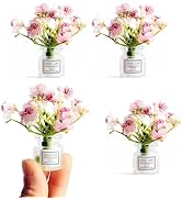 3pcs Miniature Flowers in Vase Set - 1:6 Scale Dollhouse Décor with Realistic Details, Tiny Flora...