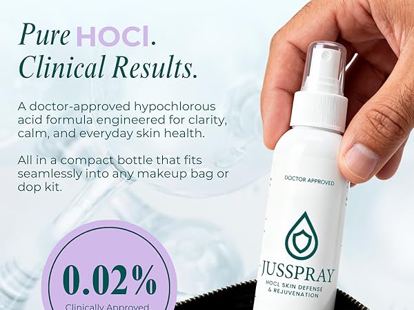 Pure HOCI hypochlorous acid clarity calm everyday skin health
