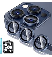 Tensea for iPhone 15 Pro/iPhone 15 Pro Max Camera Lens Protector, 9H Tempered Glass Camera Cover ...