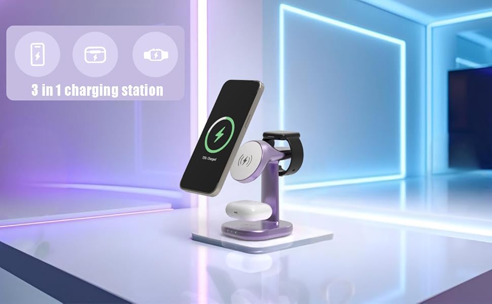 Wireless Charging Station for Magsafe Charger
