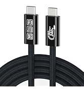 [80Gbps Data Sync] Compatible with Thunderbolt 5 Cable 10 ft Support 240W Charging and 16K/ Dual ...