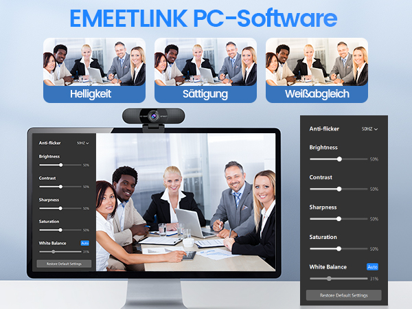 a computer monitor with a group of people working on a laptop.