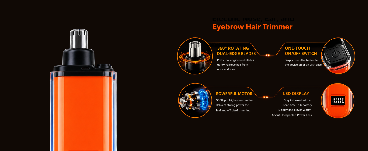 Electric Nose Hair Trimmer for Men