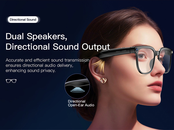 AI Smart Glasses with Manual Photo &amp;amp; Video Recording