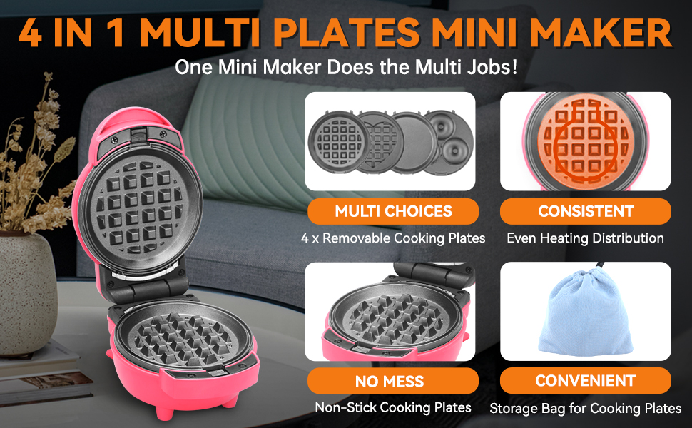 Multi Plates, even heat distribution non stick cooking plates storage bag