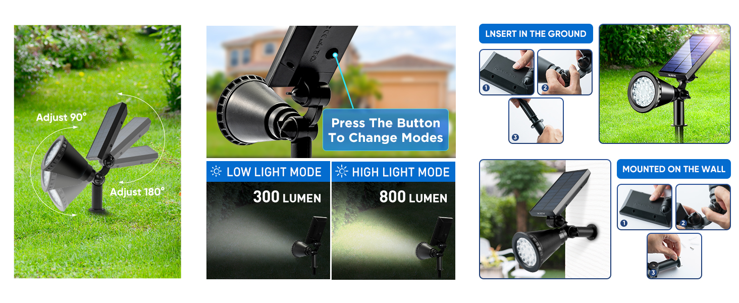 Solar Spot Lights Outdoor