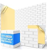 12 Pack Acoustic Panels with Self Adhesive, 12" X 12" X 0.4" High Density Sound Proof Foam Panels...