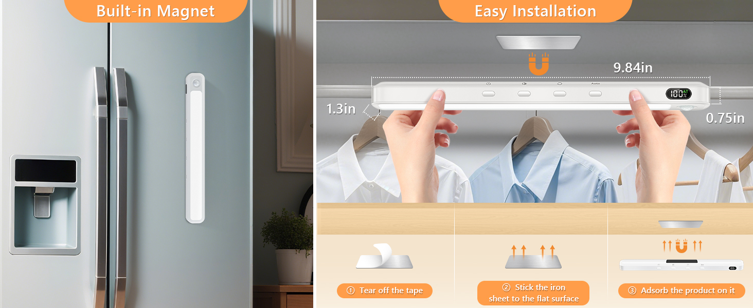 closet lights motion sensored