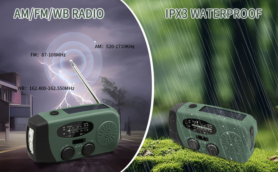 hand crank emergency radio