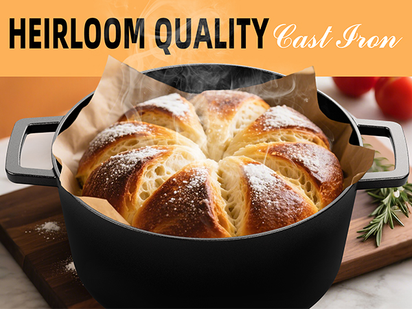 Dutch Oven Pot with Skillet Lid