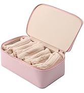 SOONHUA Jewelry Travel Case Organizer with 12 Velvet Bags Portable Jewelry Box for Earrings, Neck...
