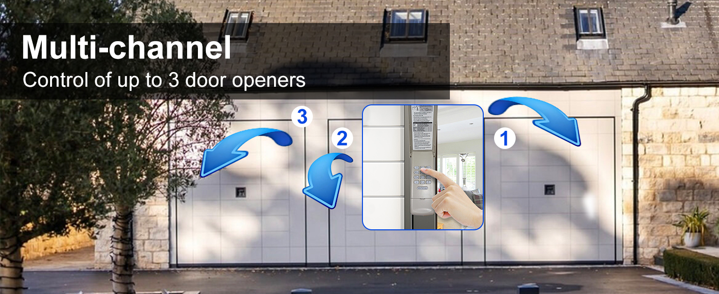 Universal Garage Door Opener Keypad for Liftmaster, Wireless Keypad877/878MAX 377/977/877/66LM