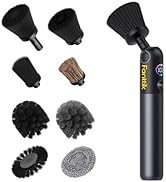 Fanttik Flip G10 Nano AutoCare Cordless Electric Car Interior Detailing Brush, Dual-Speed with 8 ...
