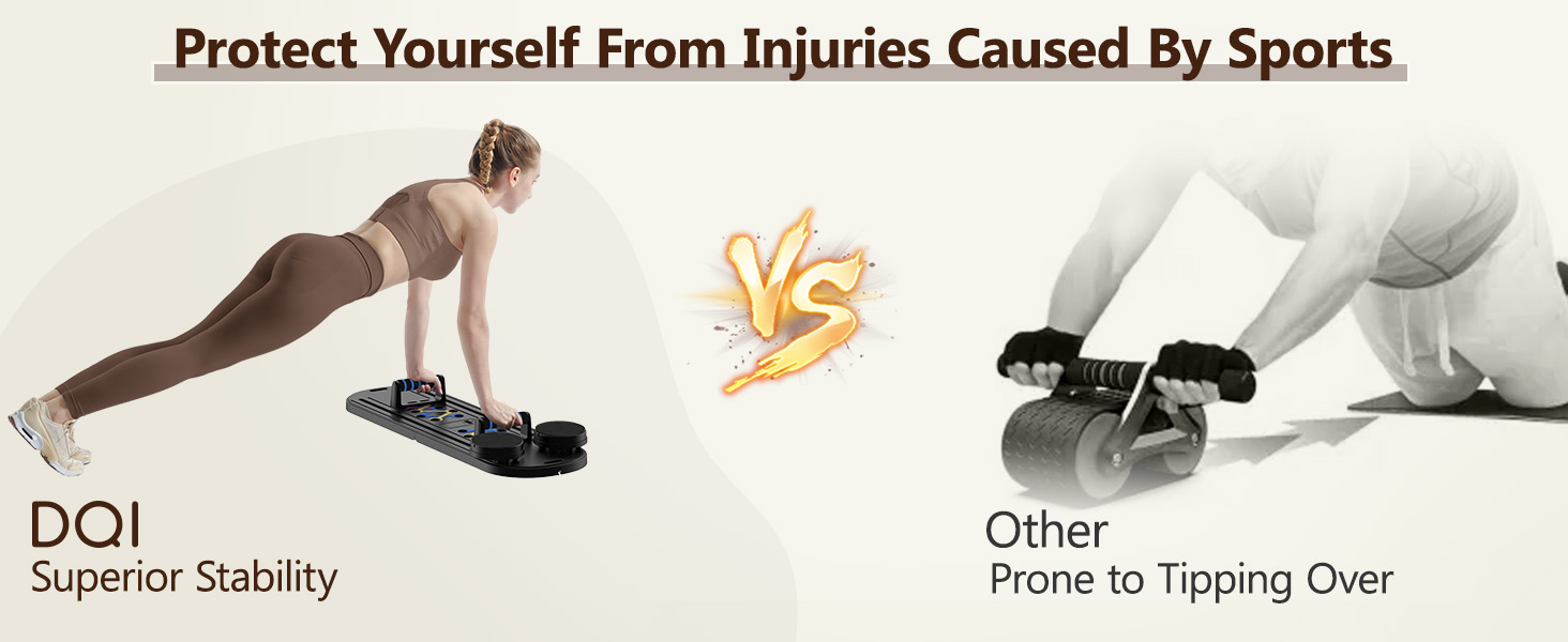 DQI pilates board for safe home workouts that protect floors better than heavy exercise equipment