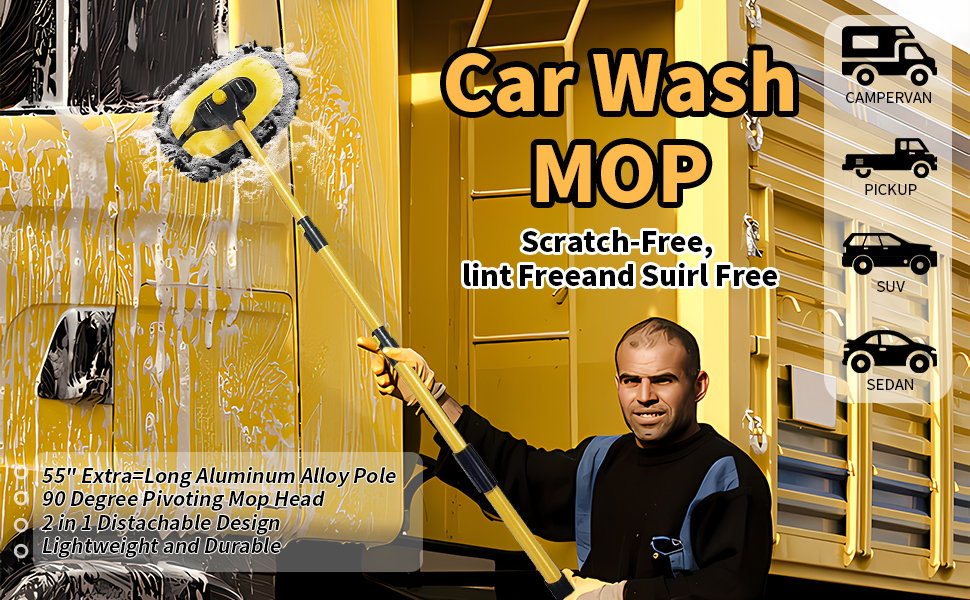 car wash brush with long handle