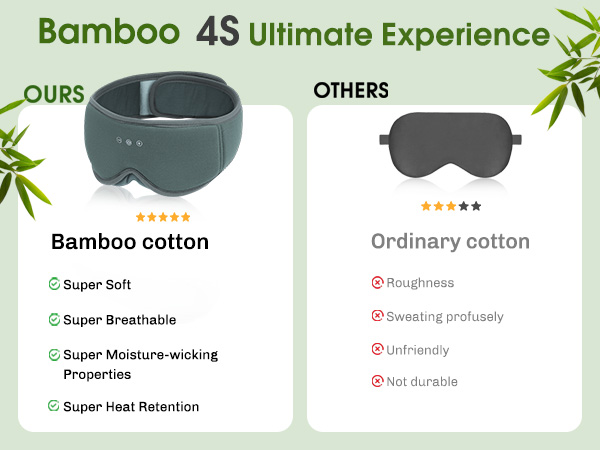 bamboo sleep eye mask bluetooth headphones